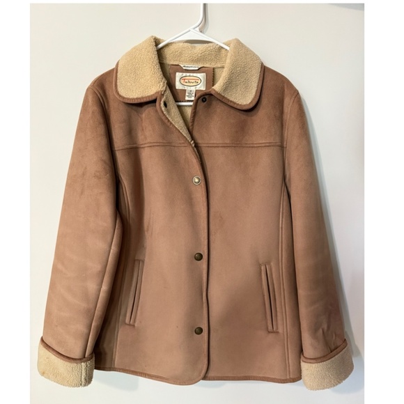 Talbots Jacket & Coats | Faux Suede Camel Coat - Picture 1 of 1